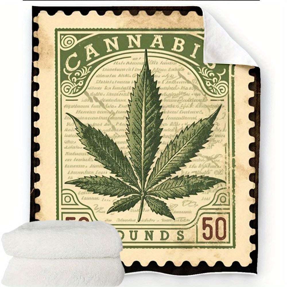 Cannabis Leaf Print Chair Mat