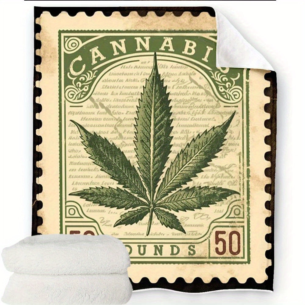 Cannabis Leaf Print Chair Mat