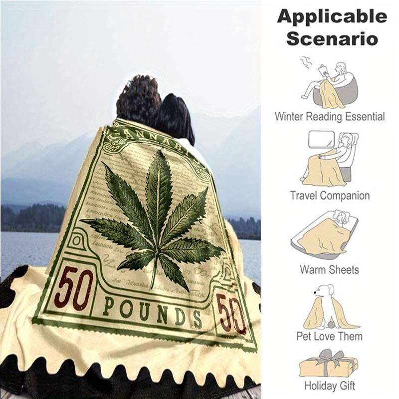 Cannabis Leaf Print Chair Mat