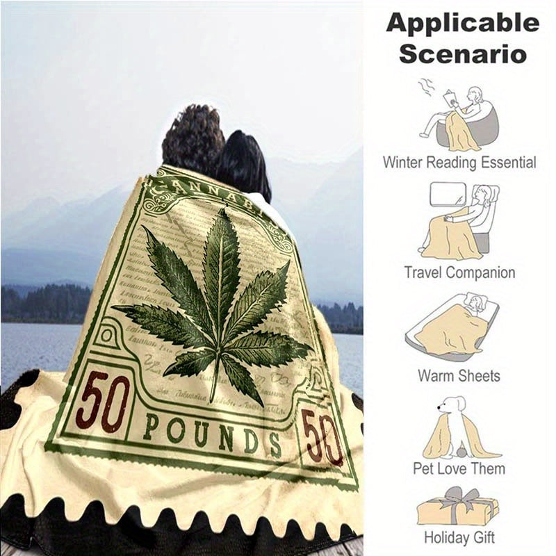 Cannabis Leaf Print Chair Mat