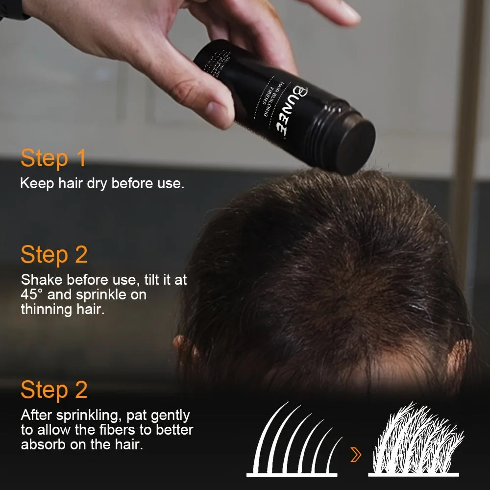 BUNEE Men’s Hair Fiber 27.5g | Natural Hair Thickening Solution