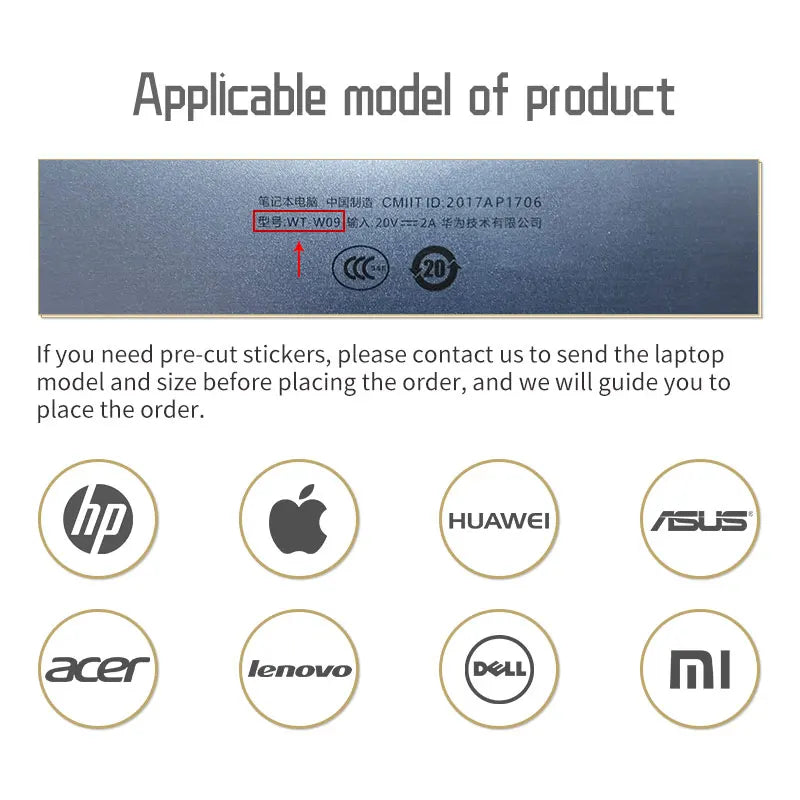 DIY Marble Laptop Sticker