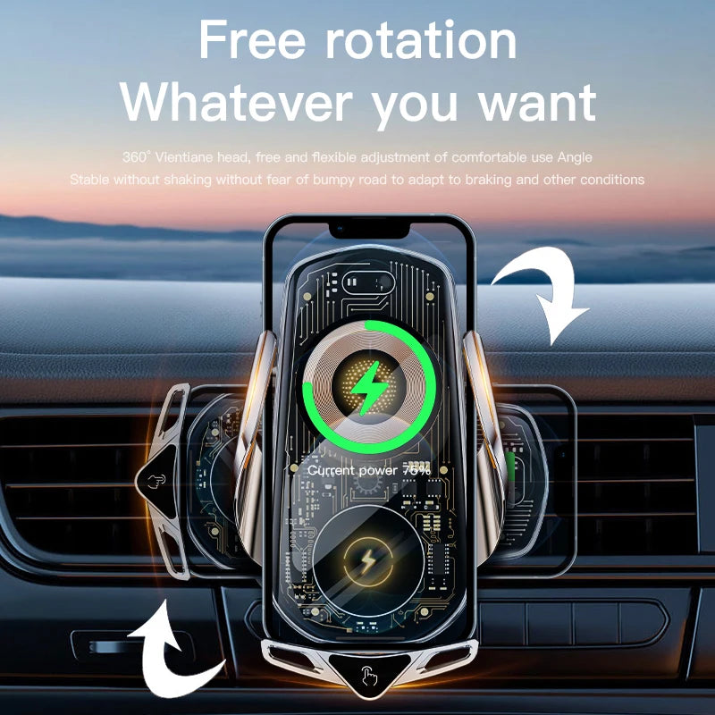 Magnetic Wireless Car Phone Holder