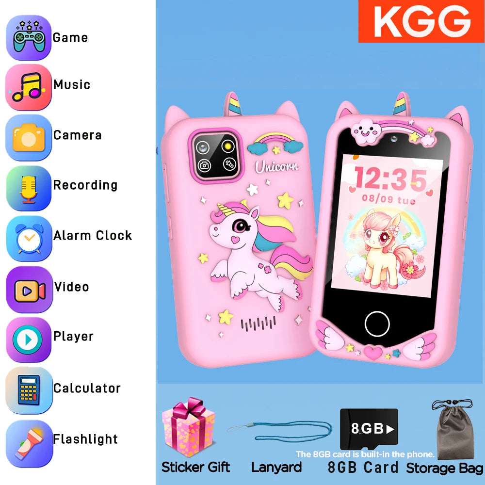 Kids Smart Phone 8GB Learning Toy with Games & Camera
