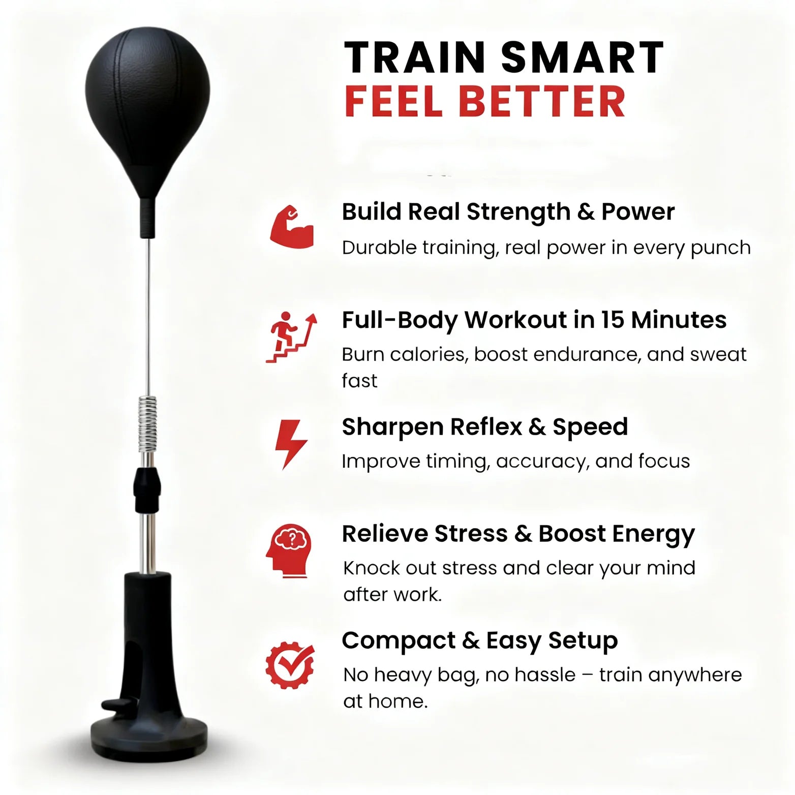 Adjustable Reflex Punching Bag