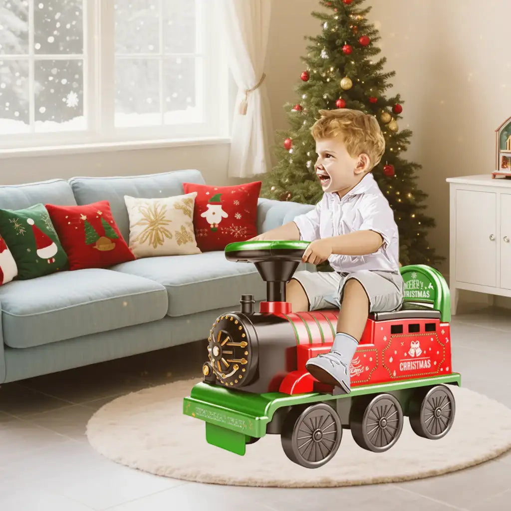 Christmas Electric Ride On Train with Tracks