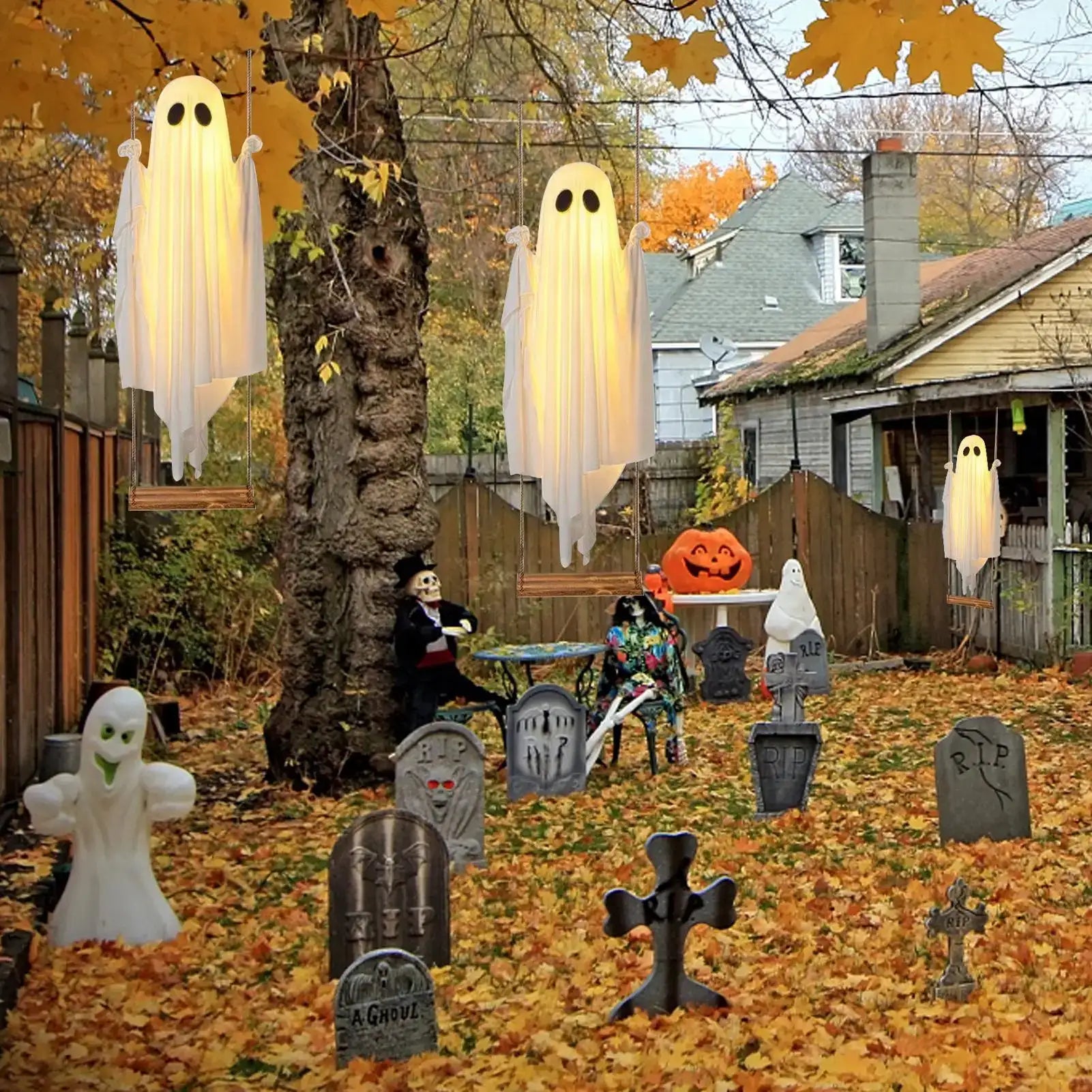 LED Halloween Ghost Decor