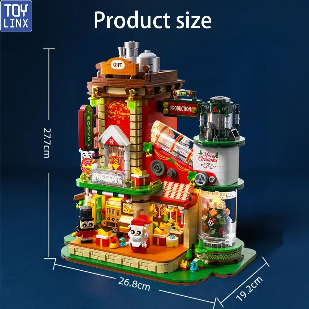 Christmas Building Block Factory Set Designed