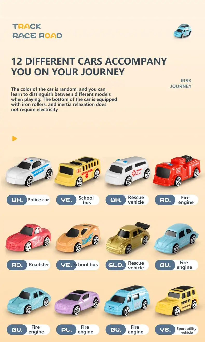 Lion Theme Car Track Toy