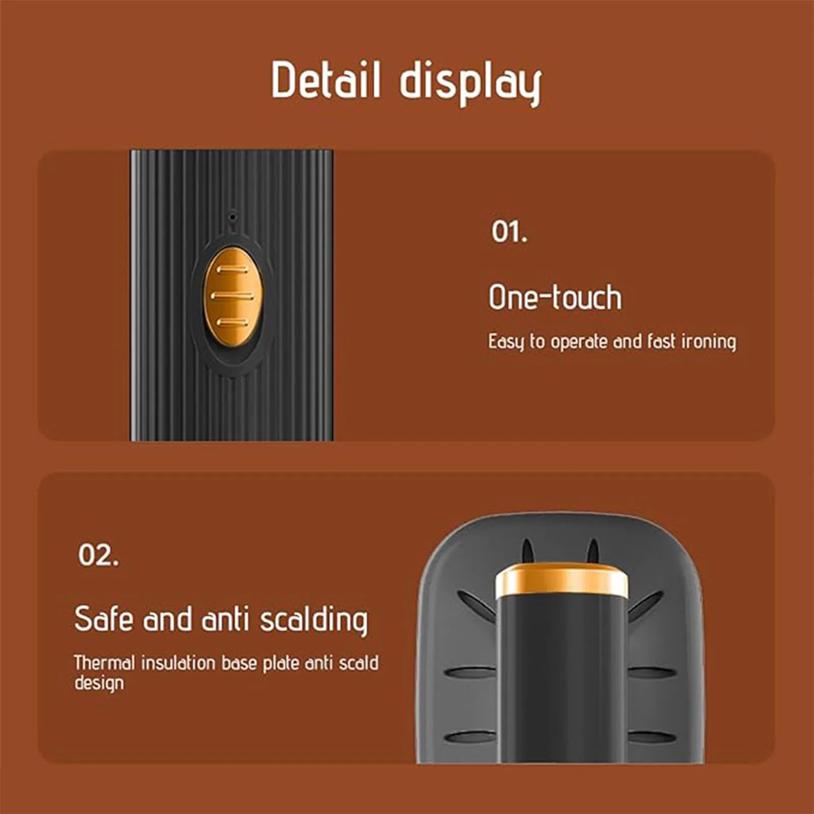 Portable Handheld Steam Iron – Travel & Home Wrinkle Remover