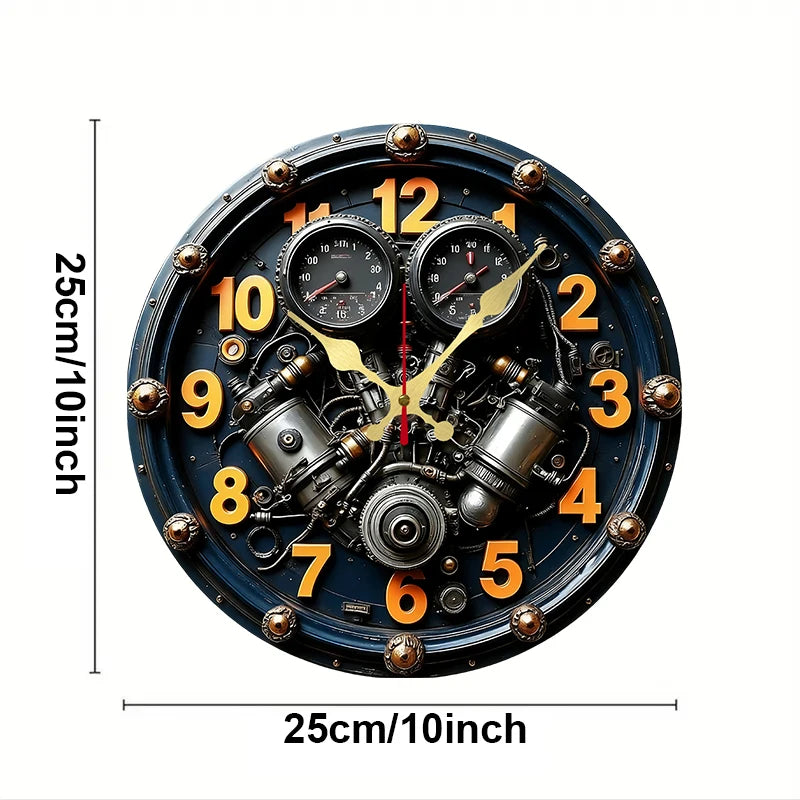 Silent Wooden Wall Clock