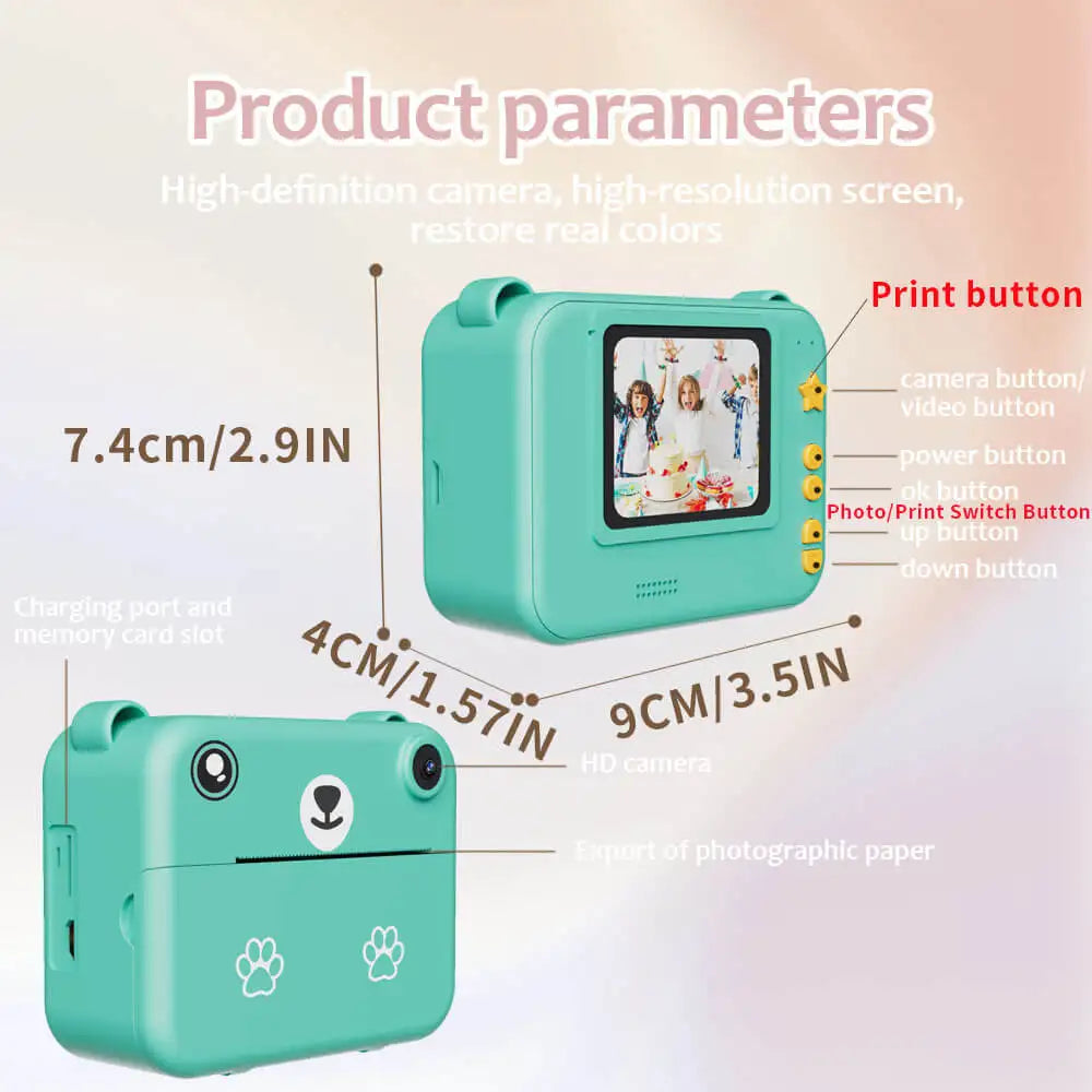 Kids Camera Instant Print