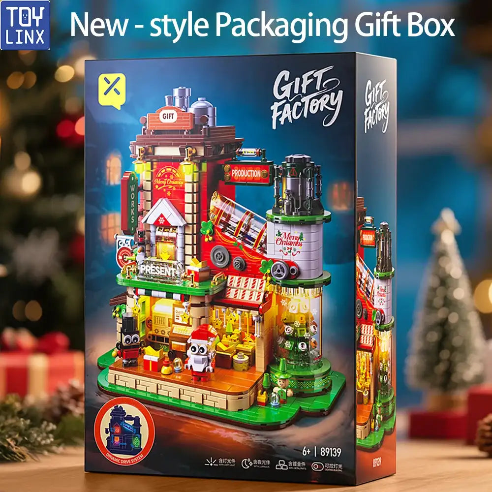 Christmas Building Block Factory Set Designed