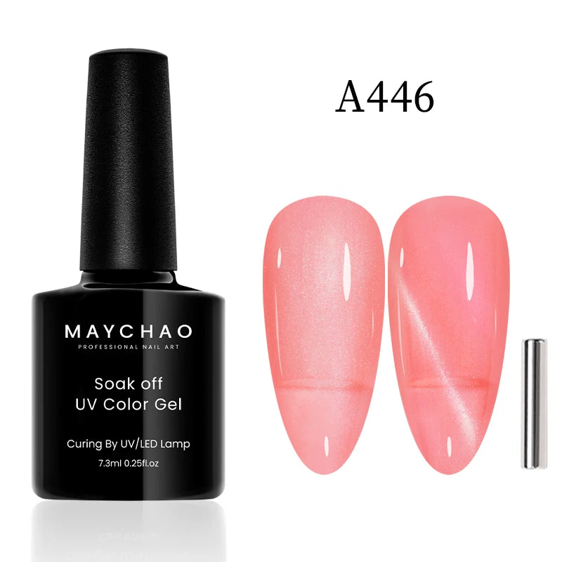 Cat Eye Magnetic Gel Polish by MAYCHAO – Holographic 12ml