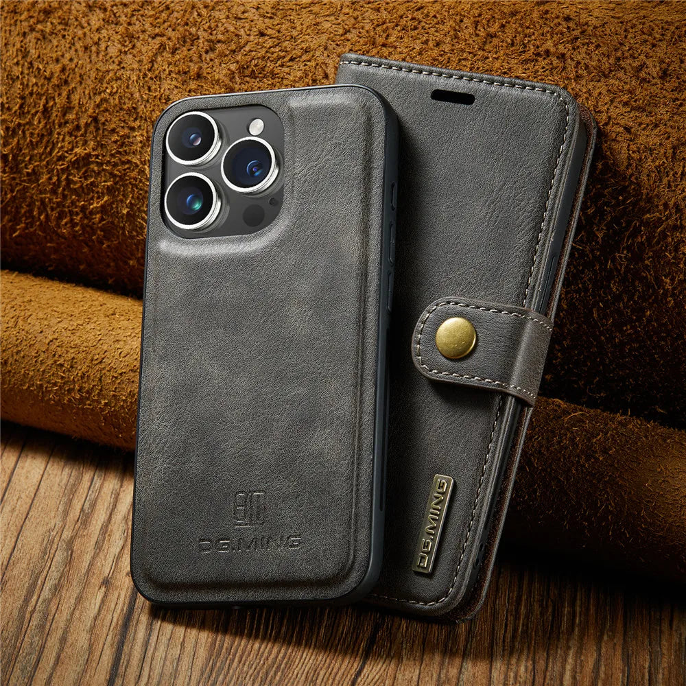 Detachable Magnetic Leather Phone Case