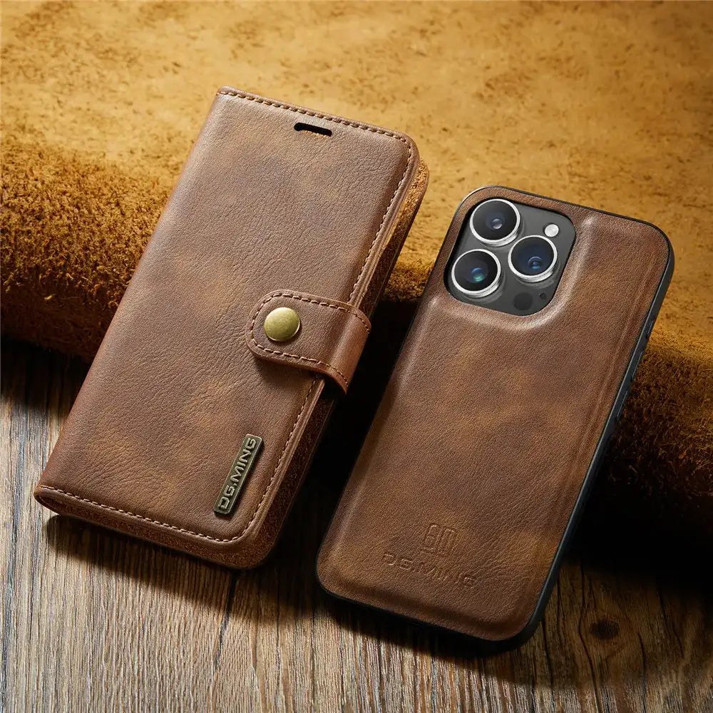 Detachable Magnetic Leather Phone Case
