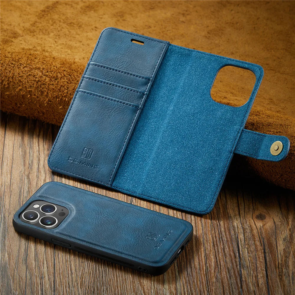 Detachable Magnetic Leather Phone Case