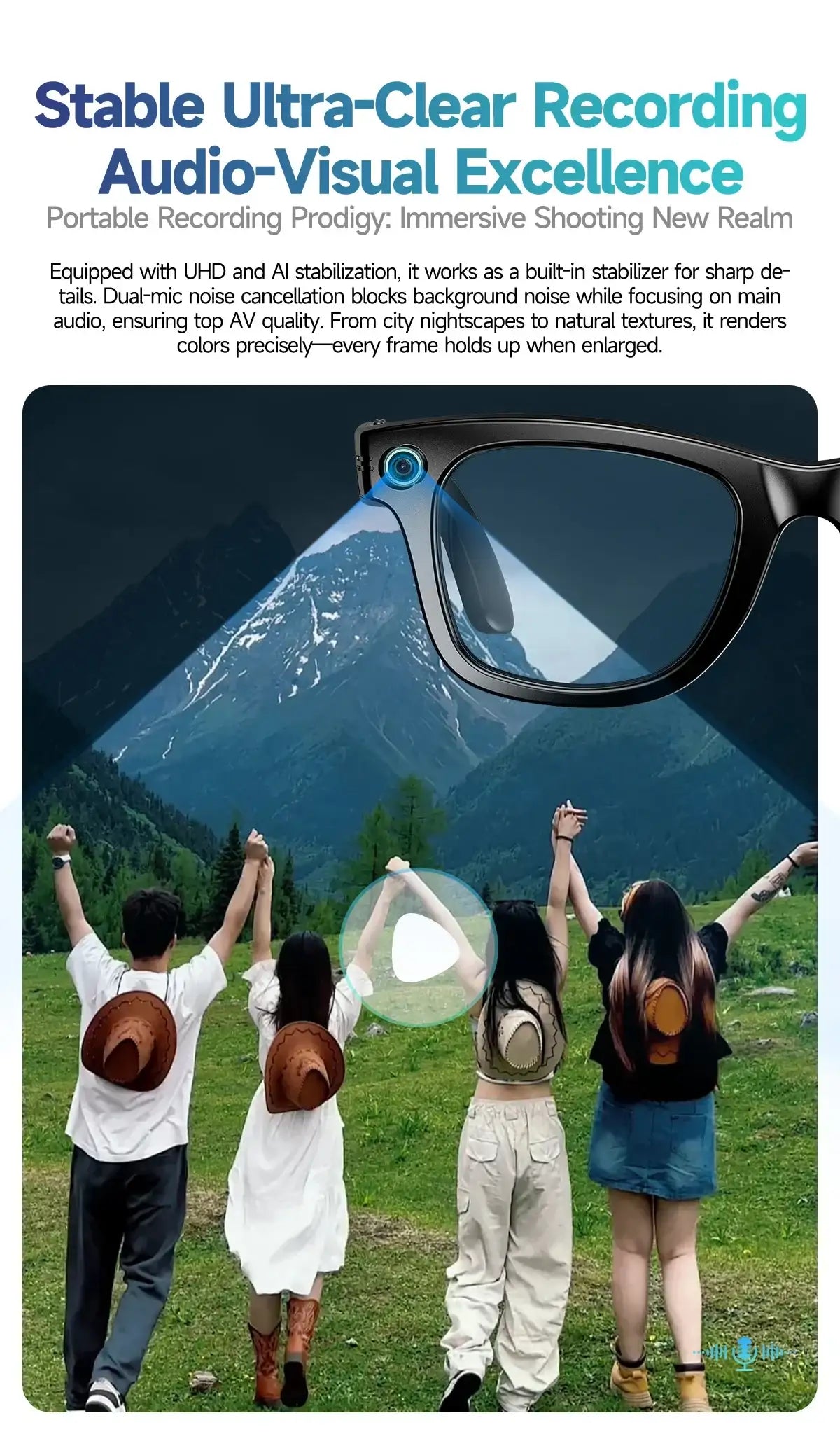AI Smart Glasses with Camera