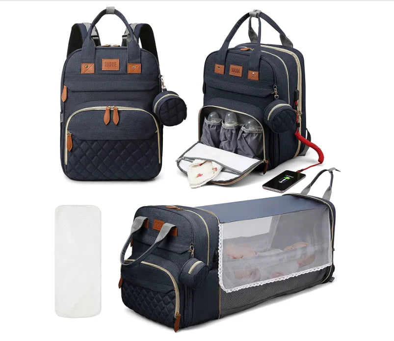 3-in-1 Baby Travel Diaper Bag