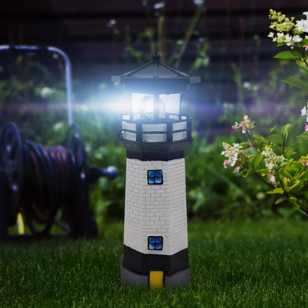 Solar Lighthouse Garden Light