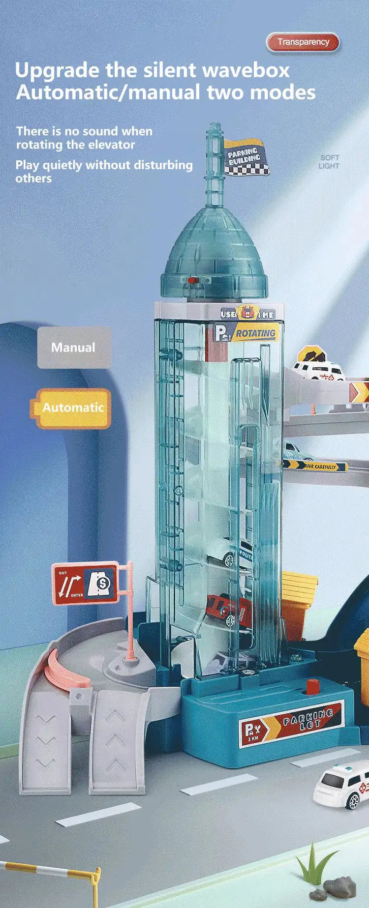 Lion Theme Car Track Toy