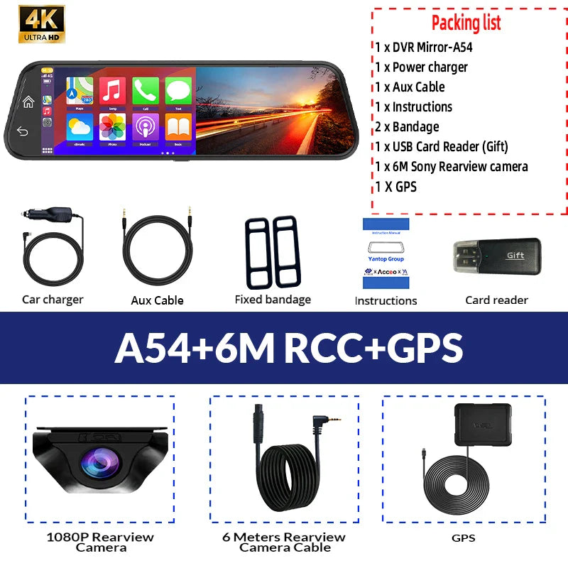 4K Mirror Dash Cam