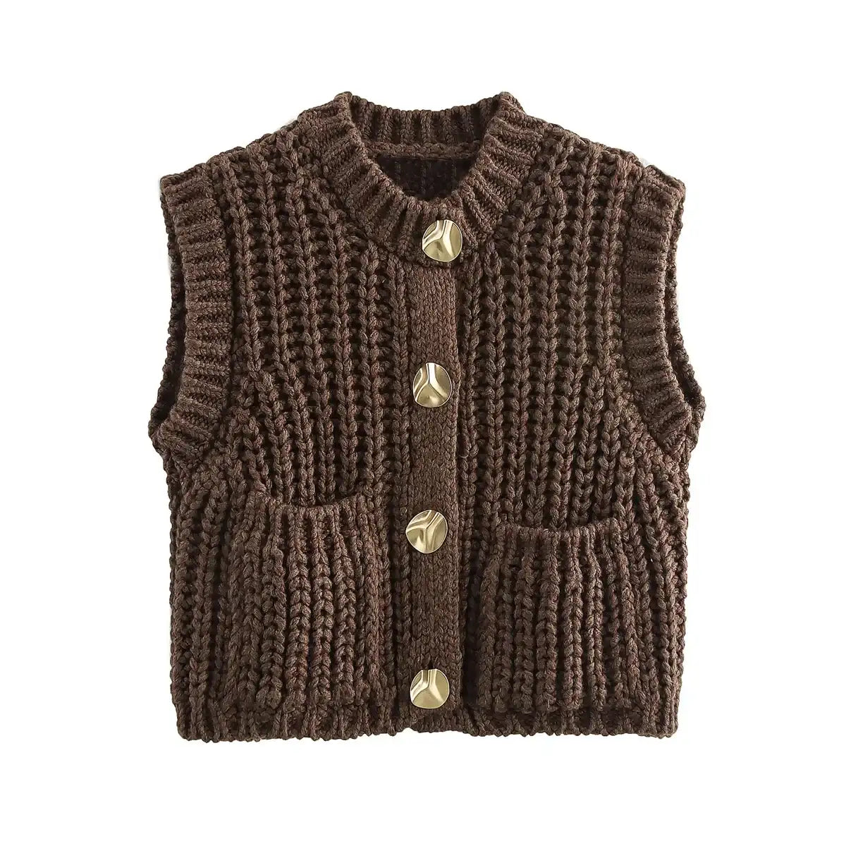 Vintage Crochet Waistcoat for Women