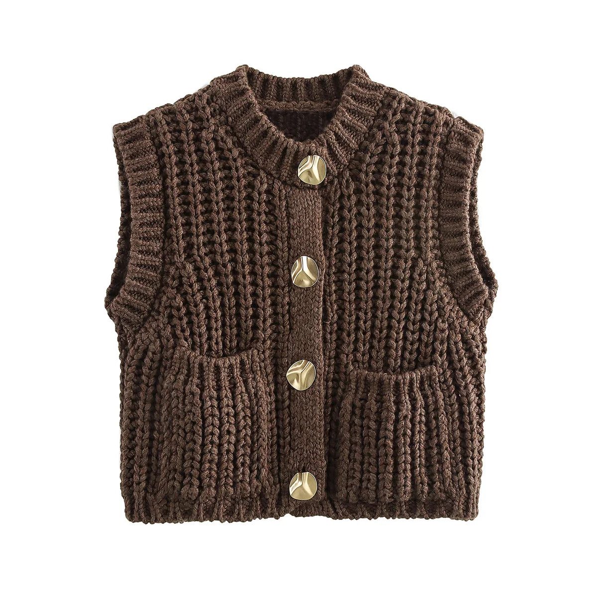 Vintage Crochet Waistcoat for Women