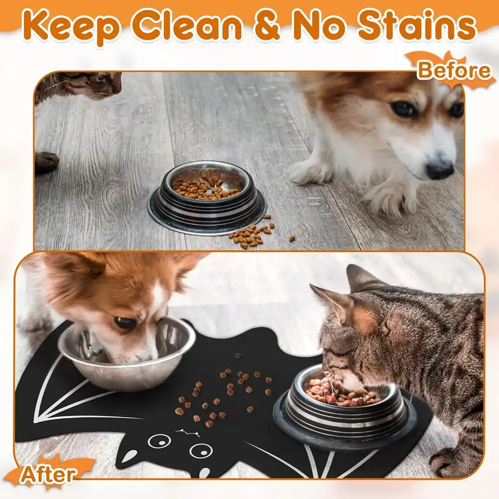 Halloween Pet Feeding Mat