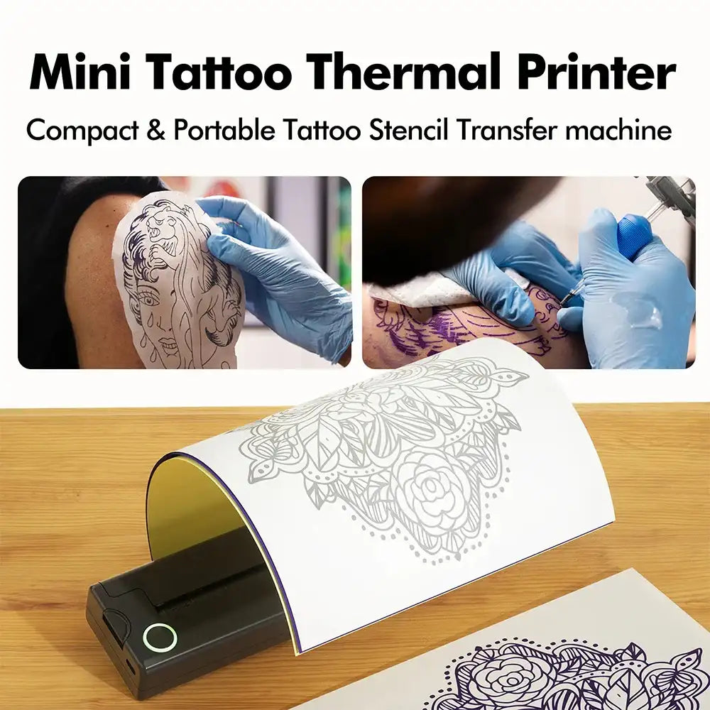 Mini Portable A4 Thermal Printer - Multifunctional HD
