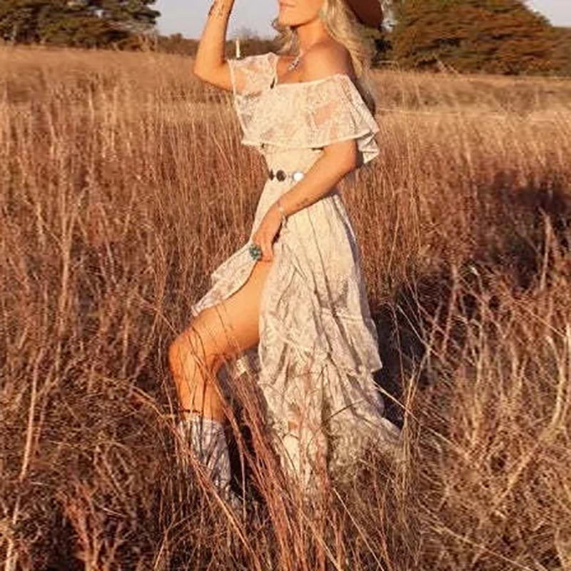 Sexy Off Shoulder Lace Party Dress