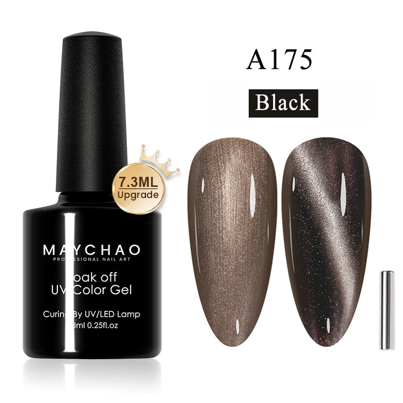 Cat Eye Magnetic Gel Polish by MAYCHAO – Holographic 12ml