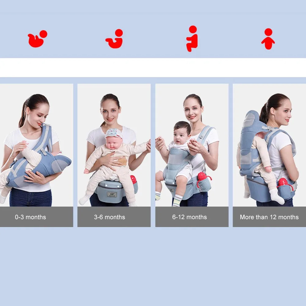 Ergonomic Baby Carrier Backpack | Infant Hipseat Wrap