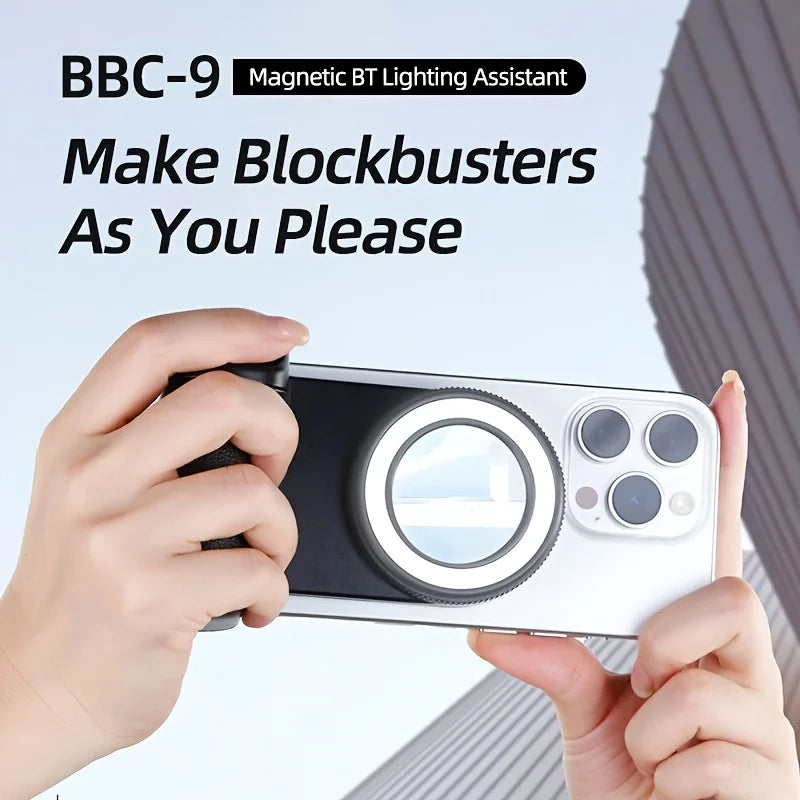 Selfie Stabilizer with Fill Light – iPhone & Android Grip