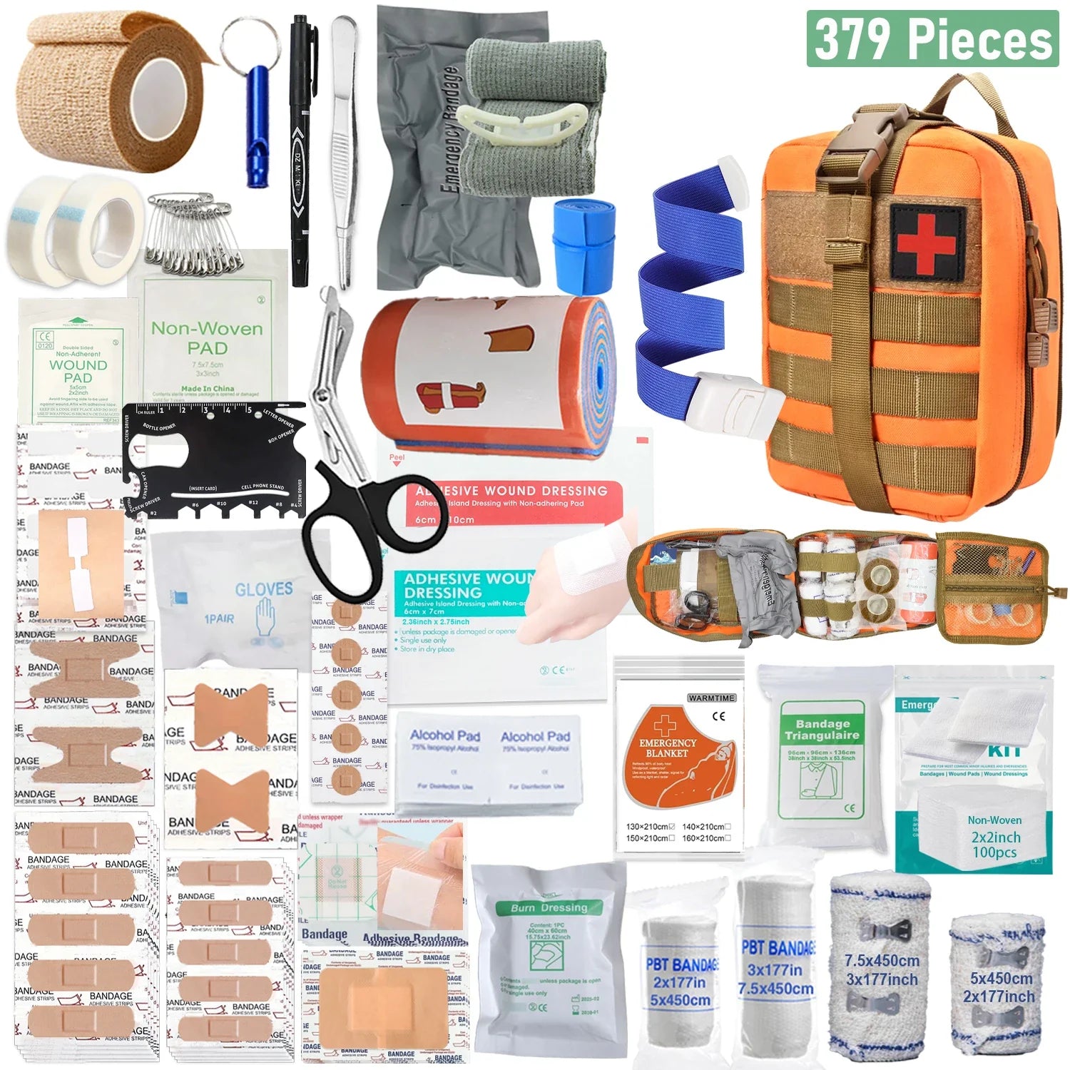 First Aid Kit 379pcs