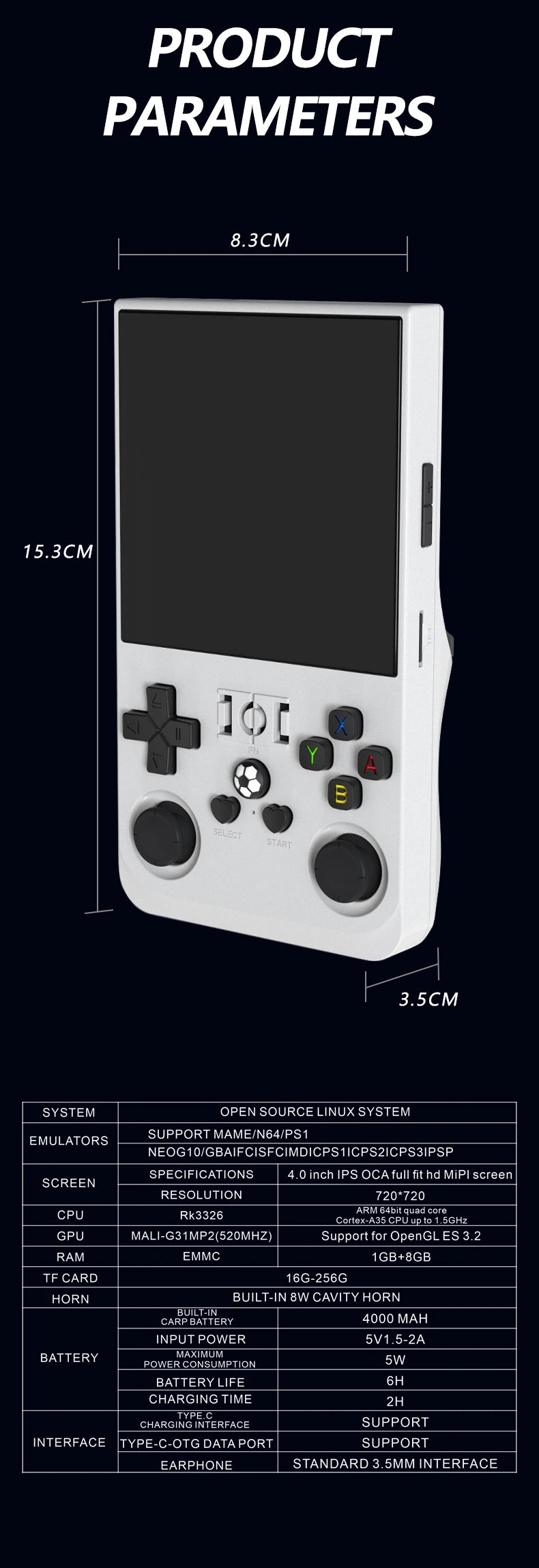 Retro Handheld Game Console