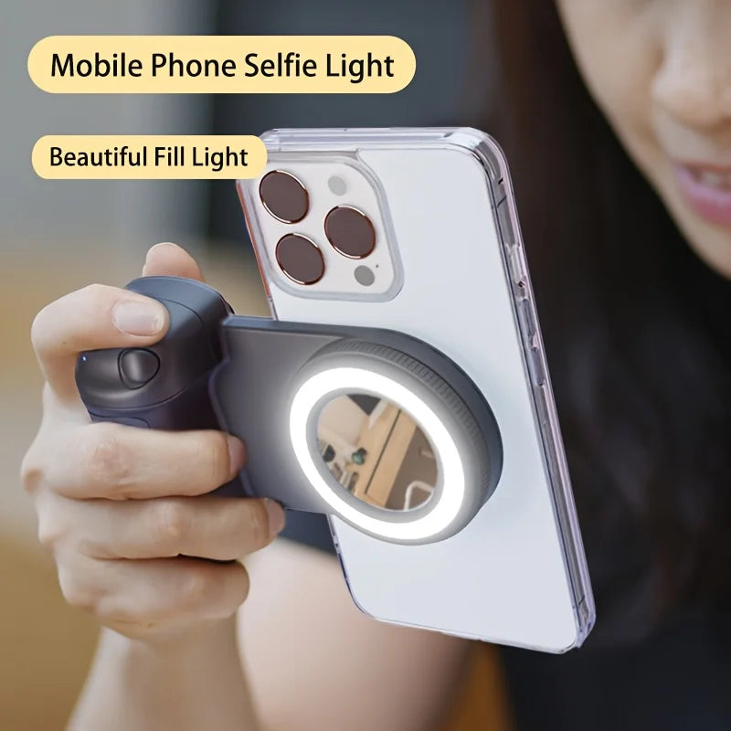 Selfie Stabilizer with Fill Light – iPhone & Android Grip