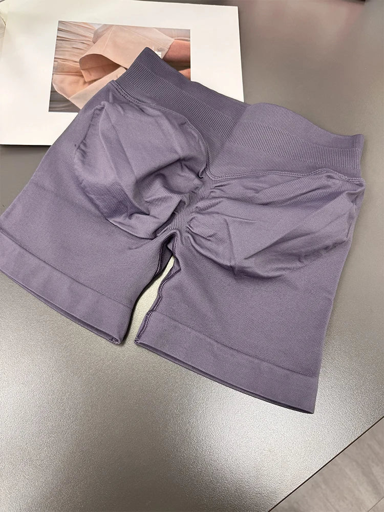 Seamless Ribbed Yoga Shorts