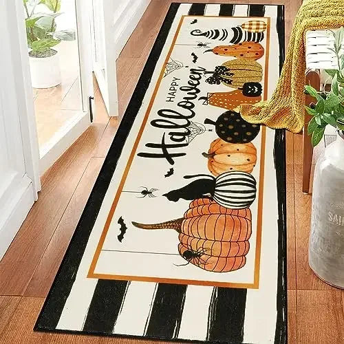 Halloween Horror Pumpkin Rug Anti-Slip Home Floor Mat