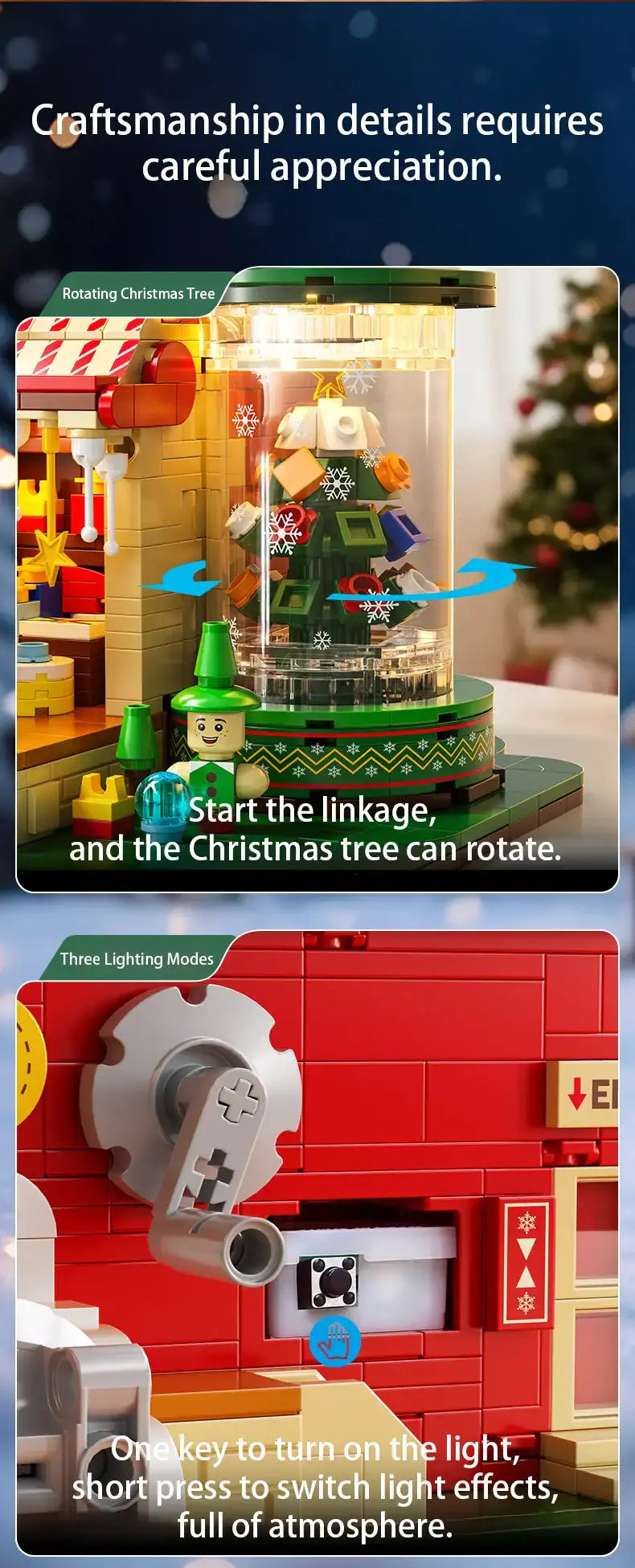 Christmas Building Block Factory Set Designed