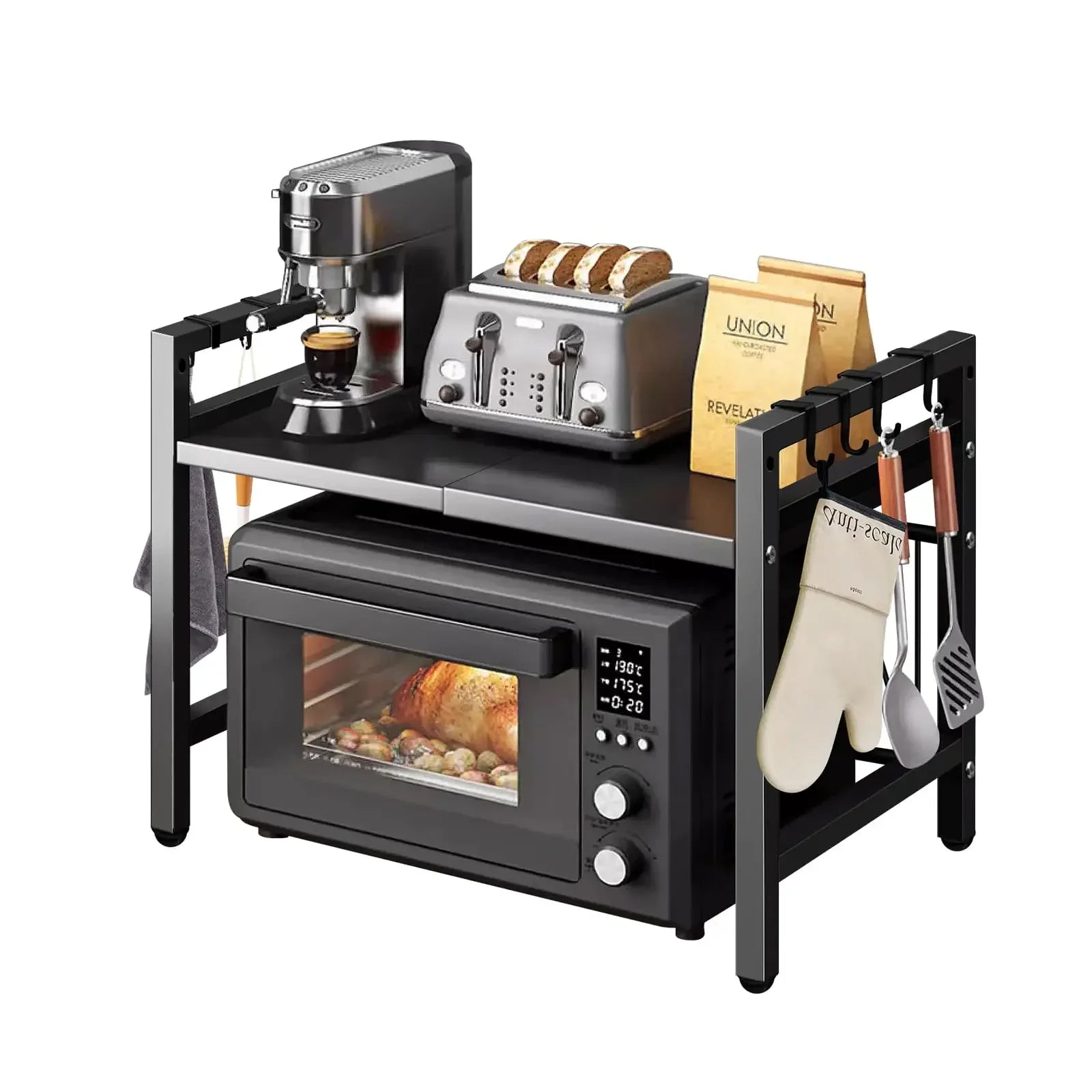 Expandable Microwave Shelf Organizer