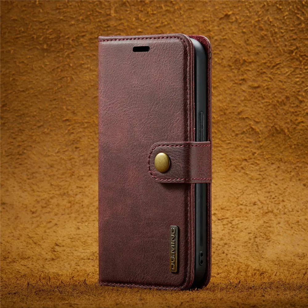Detachable Magnetic Leather Phone Case