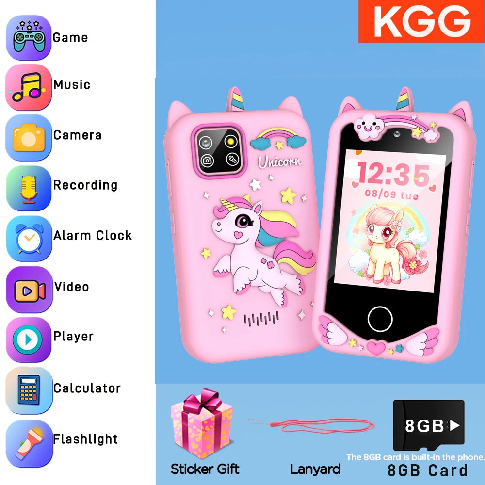 Kids Smart Phone 8GB Learning Toy with Games & Camera