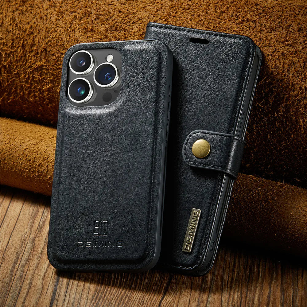 Detachable Magnetic Leather Phone Case