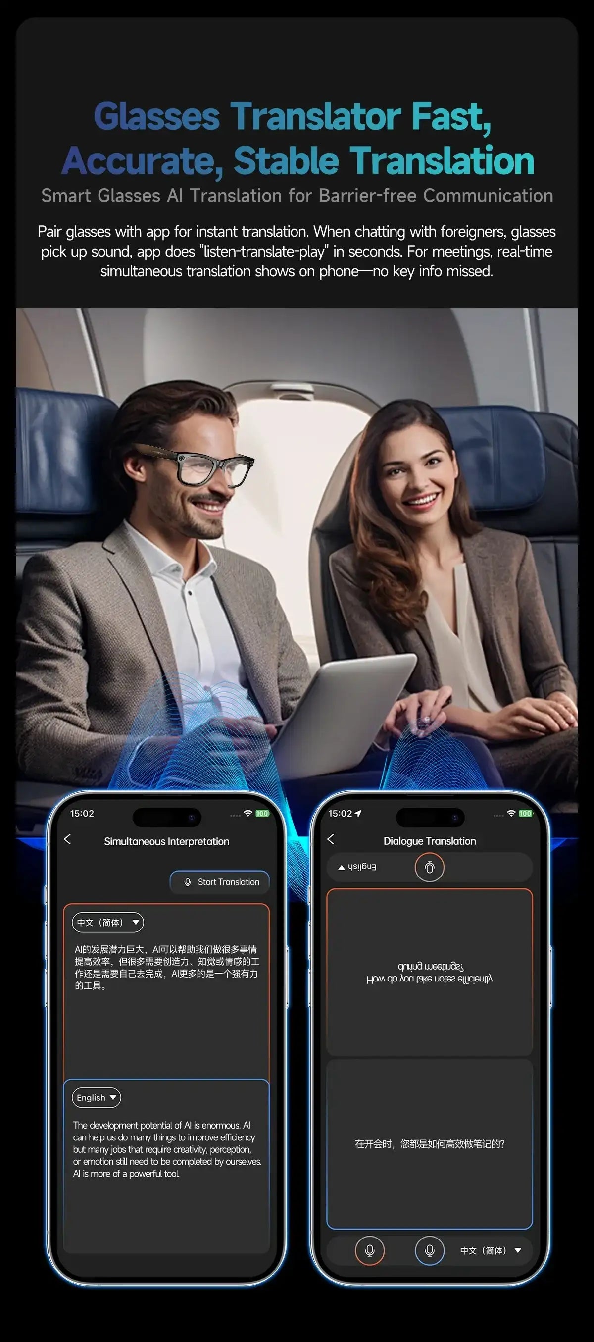 AI Smart Glasses with Camera