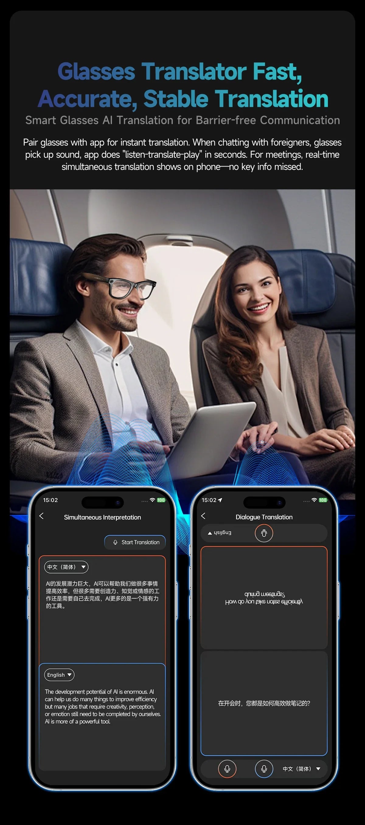 AI Smart Glasses with Camera