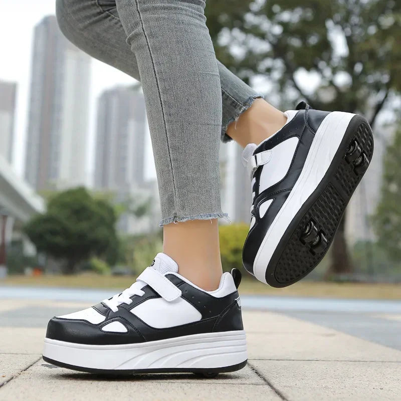 Kids Four-Wheel Roller Shoes