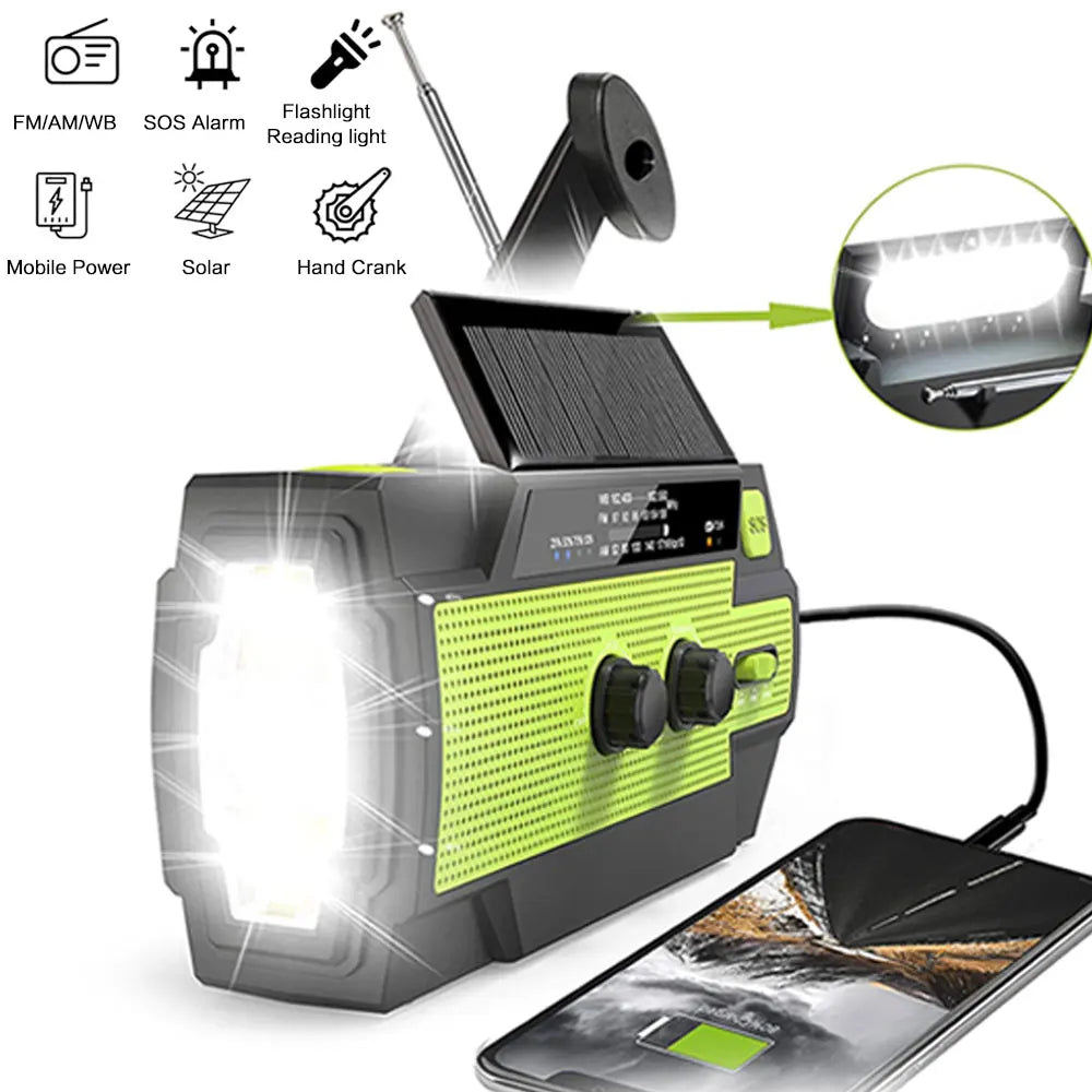Emergency Solar Hand Crank Radio
