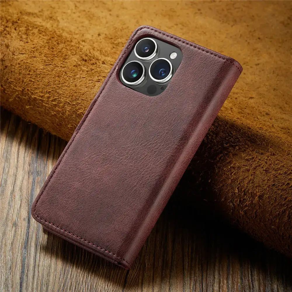 Detachable Magnetic Leather Phone Case