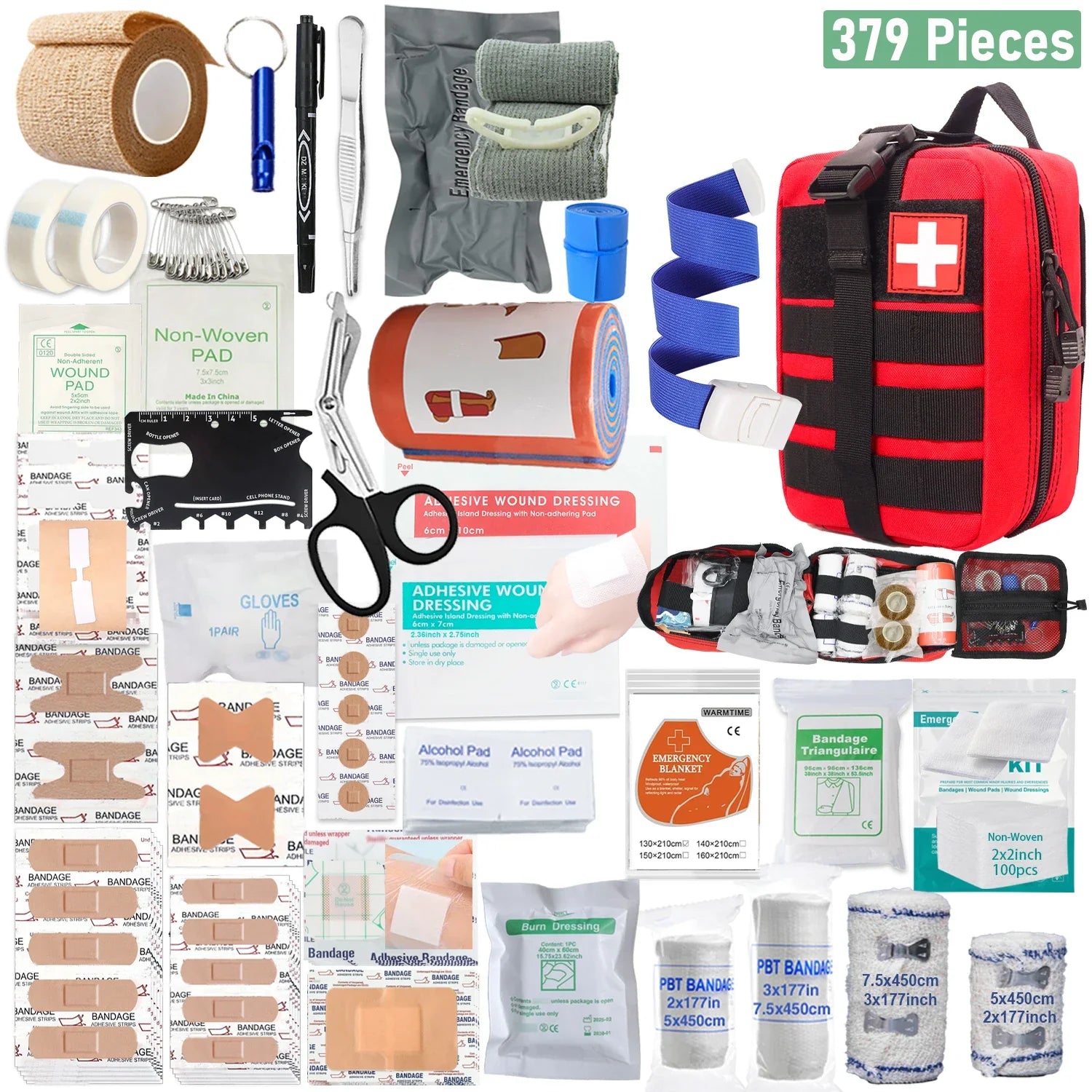 First Aid Kit 379pcs